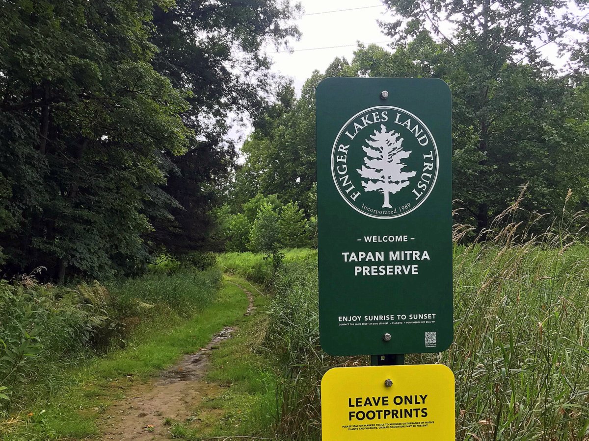 A nature preserve sign 